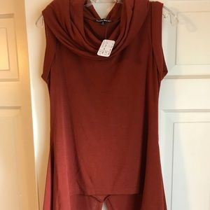 Cowl neck light weight sweater